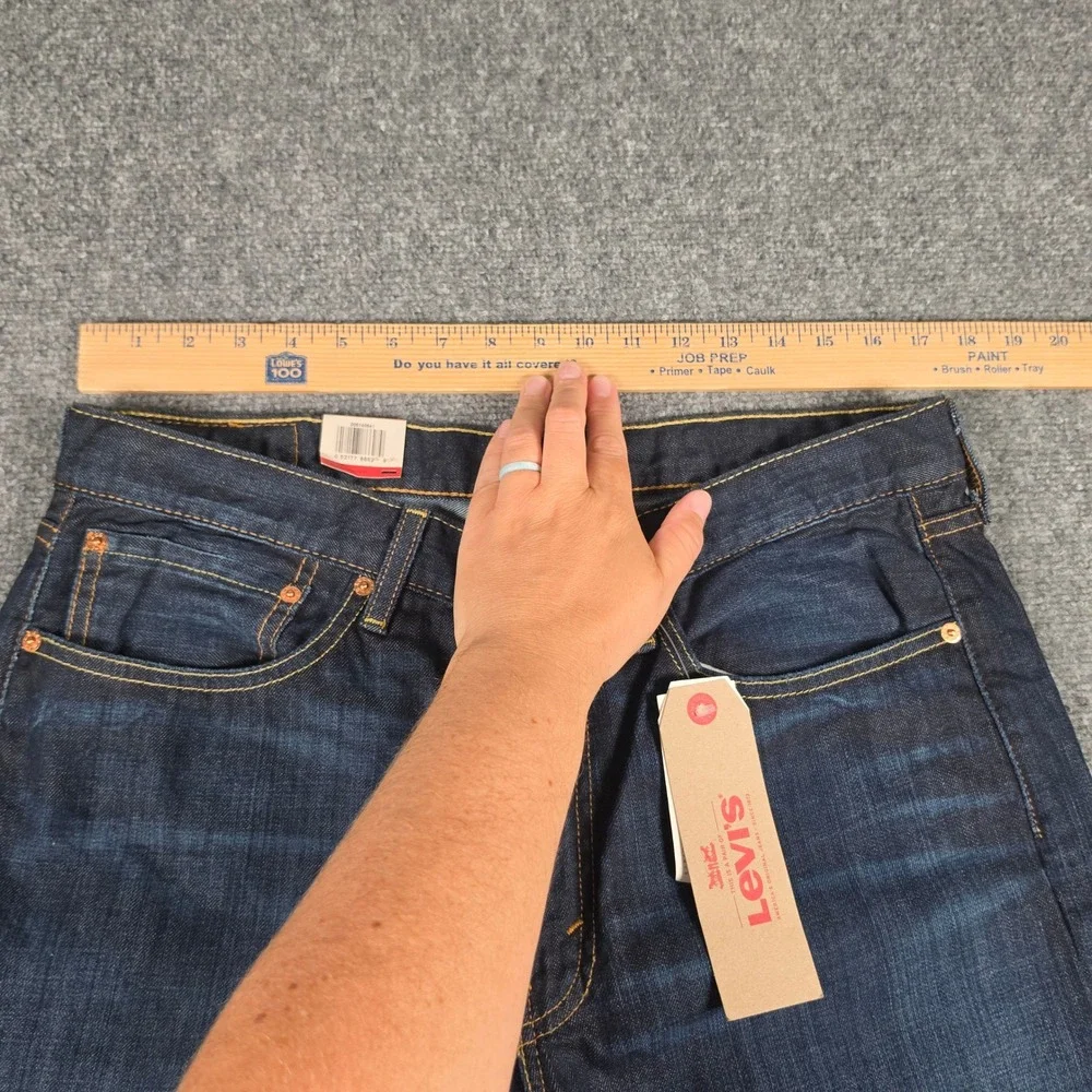 Levi's 514 Straight Fit Jeans Men 34x32 Dark Wash Denim 005140541 NWT
